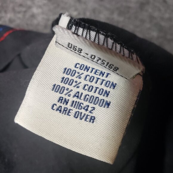 Coogi Long Sleeve Five Color Chords Guitar Black Cotton Mens Size XL Y2k Vintage - Picture 6 of 10